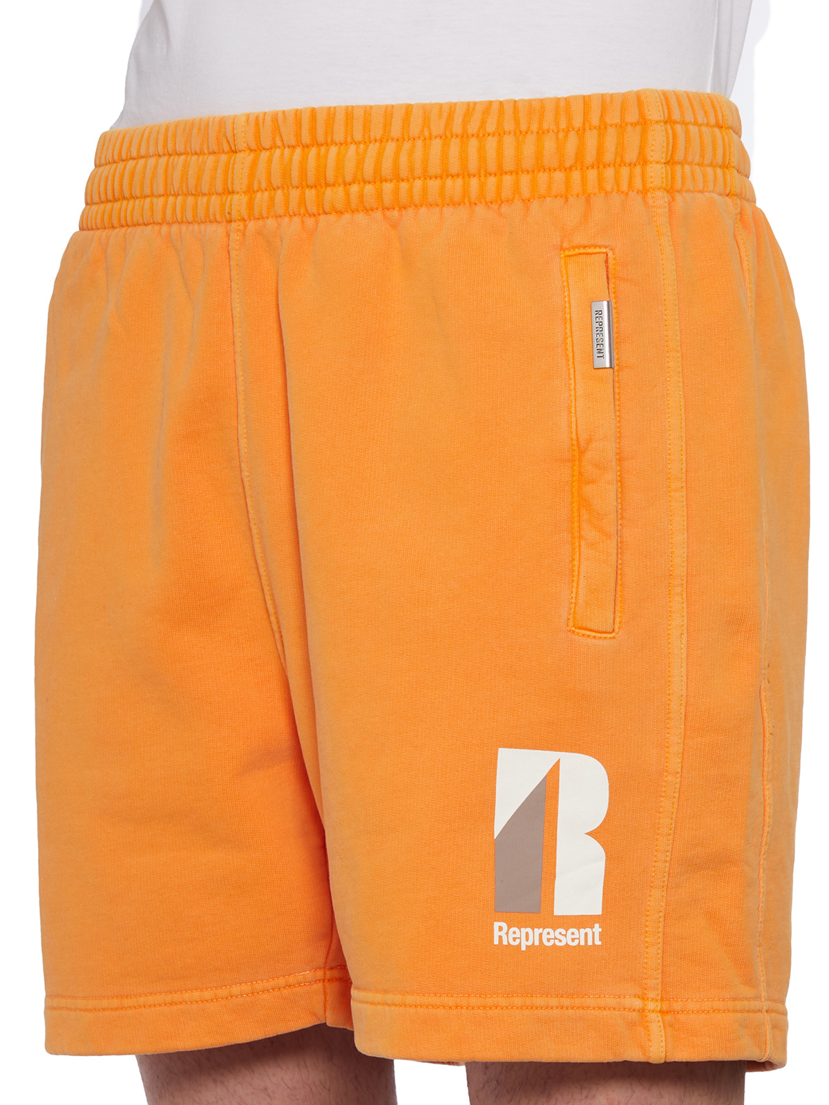 Represent Logo Detail Shorts In Orange
