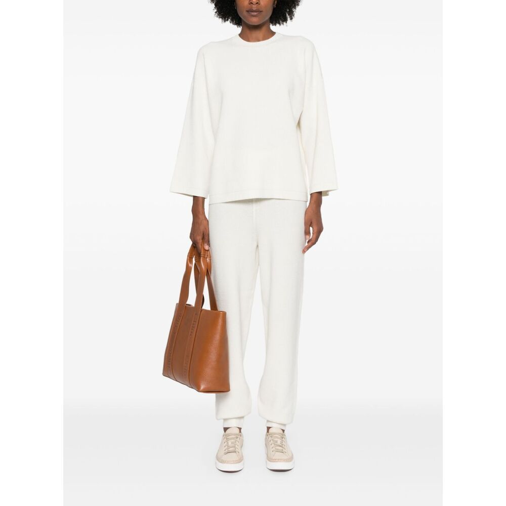 Shop Fabiana Filippi Platinum Turtle Neck Jumper In White