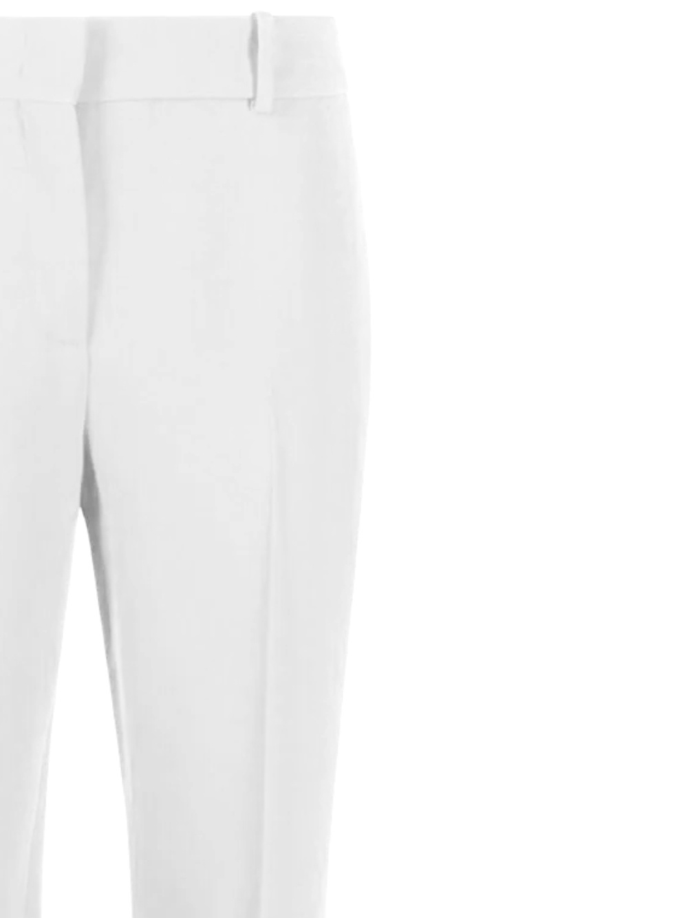Ermanno Scervino Tailored High-waist Trousers With Subtle Pleats In White