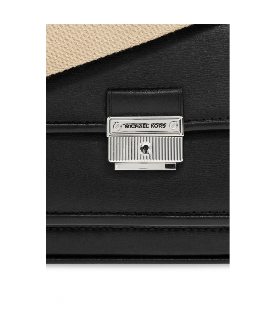 Michael Michael Kors Textured Leather Crossbody Bag In Black