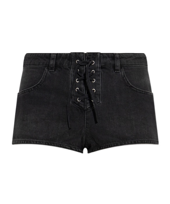 Isabel Marant Aneli Denim Moto Jacket In Black