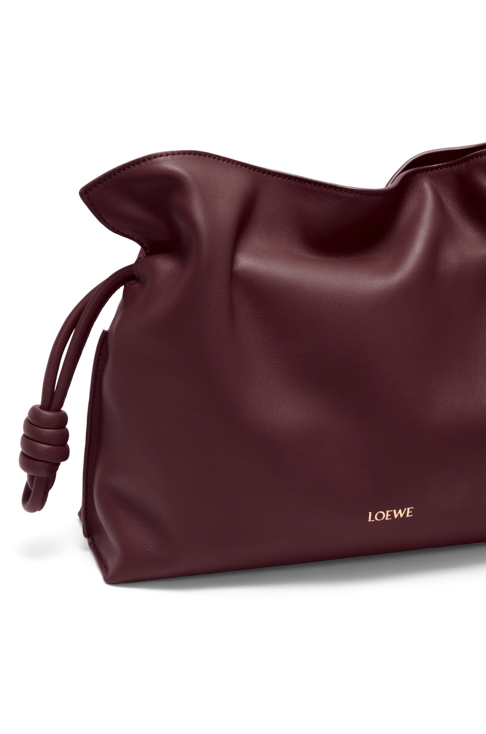 Loewe Flamenco Clutch In Nappa Calfskin In Red