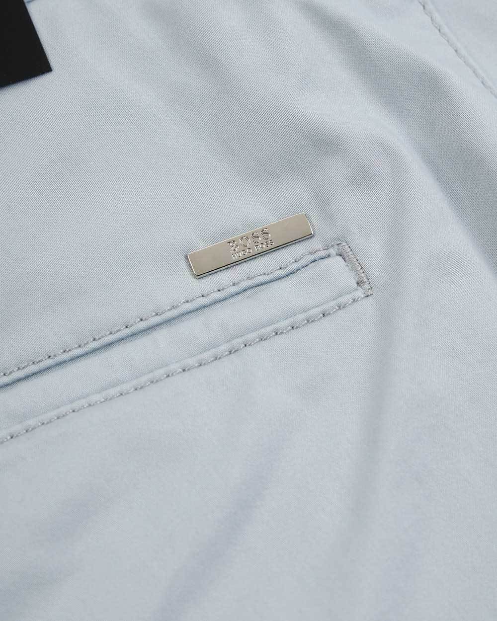 Shop Hugo Boss Straight Casual Pants In Blue