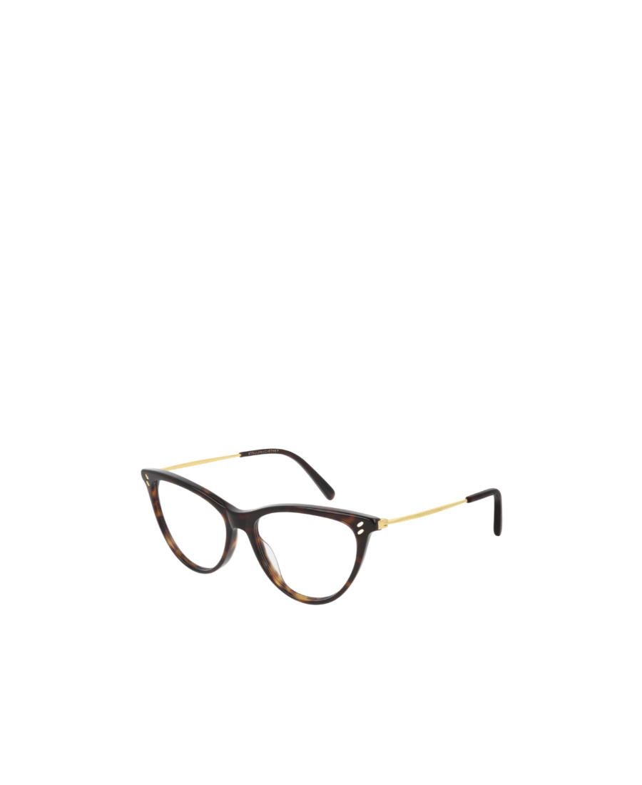 Stella Mccartney Cat's Eye Frame Flat Lens In Black