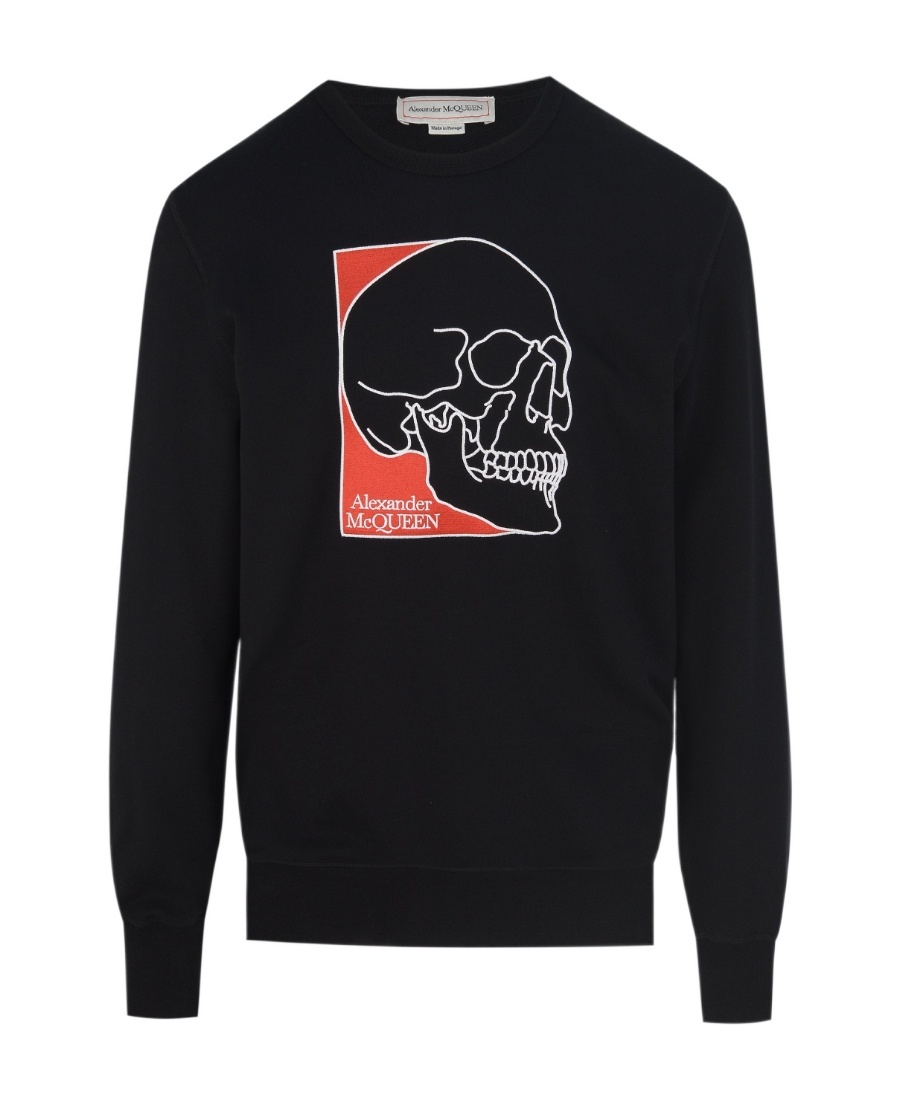 Alexander Mcqueen Alexander Mc Queen Sweatshirt With Embroidered Logo In Black
