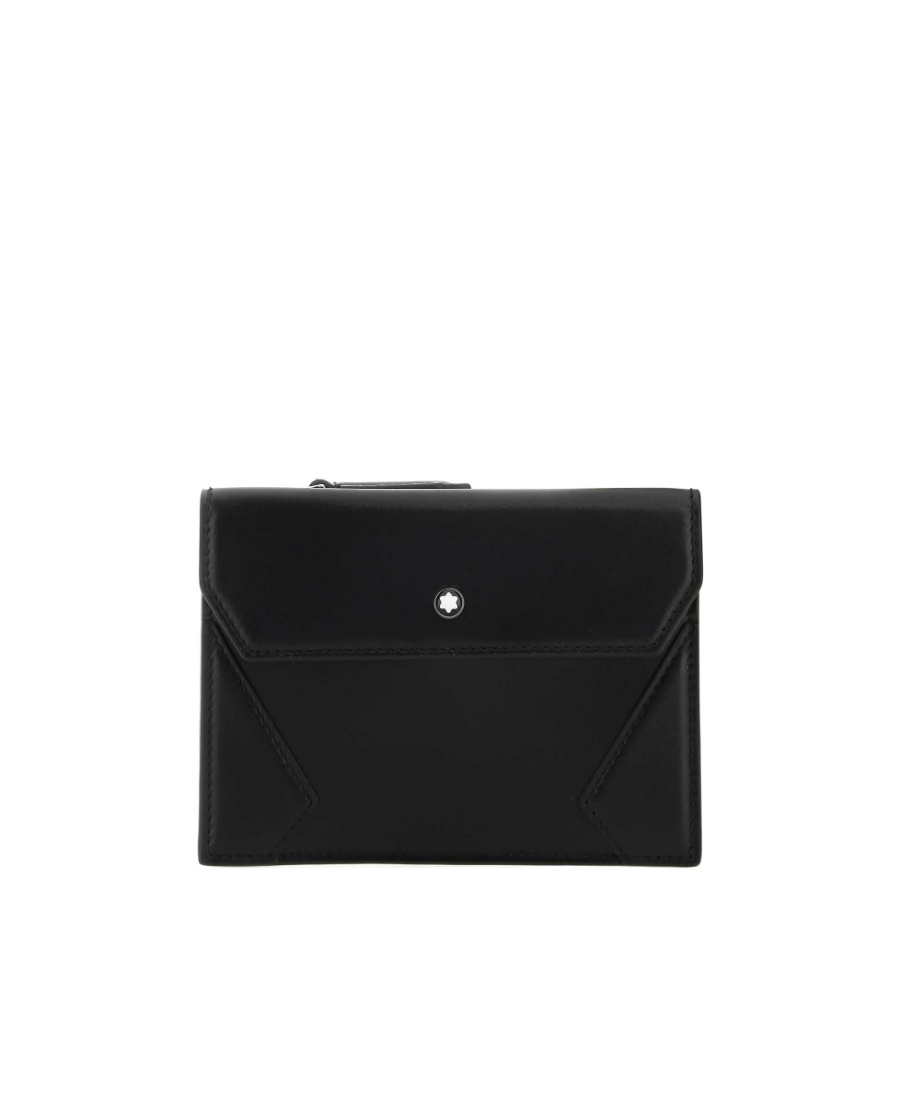Montblanc Compact Leather Wallet In Black