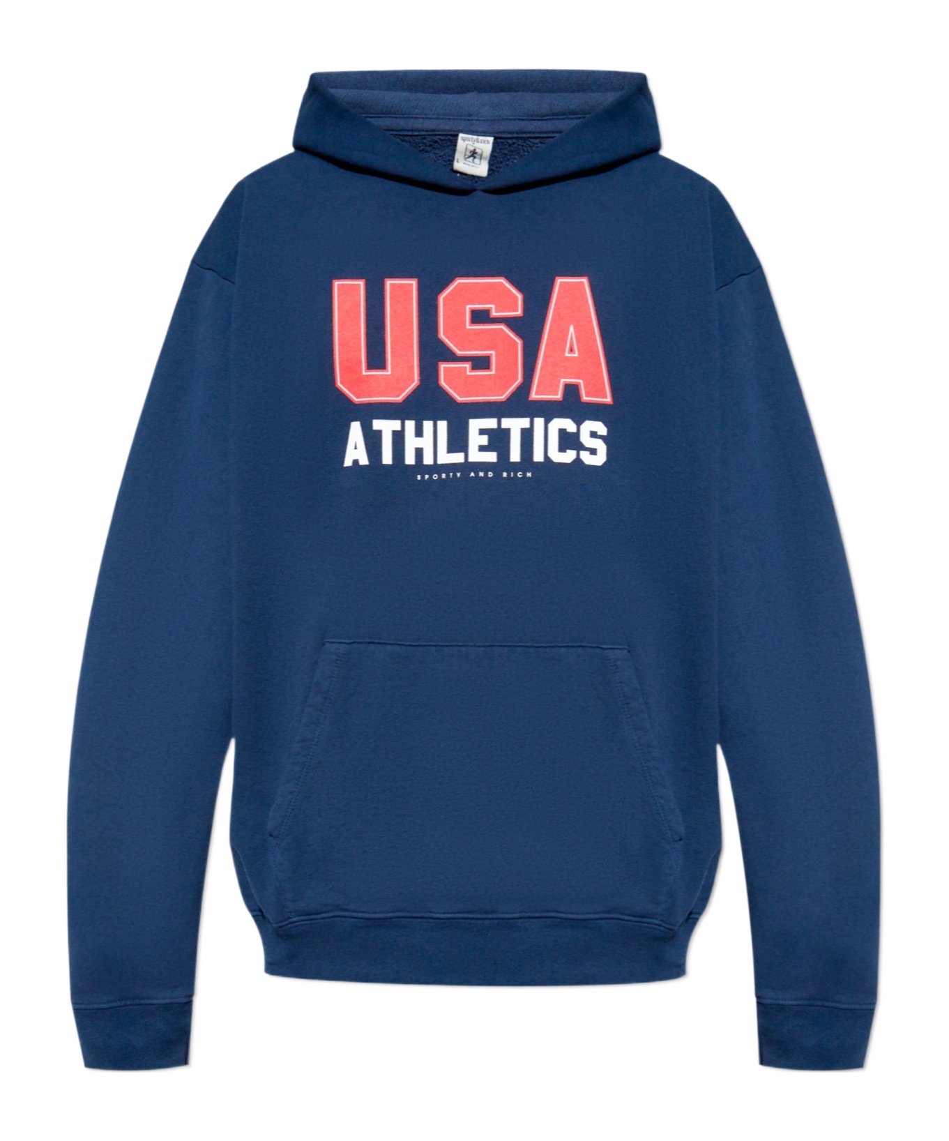 Sporty And Rich Long-sleeved Sweater In Blue