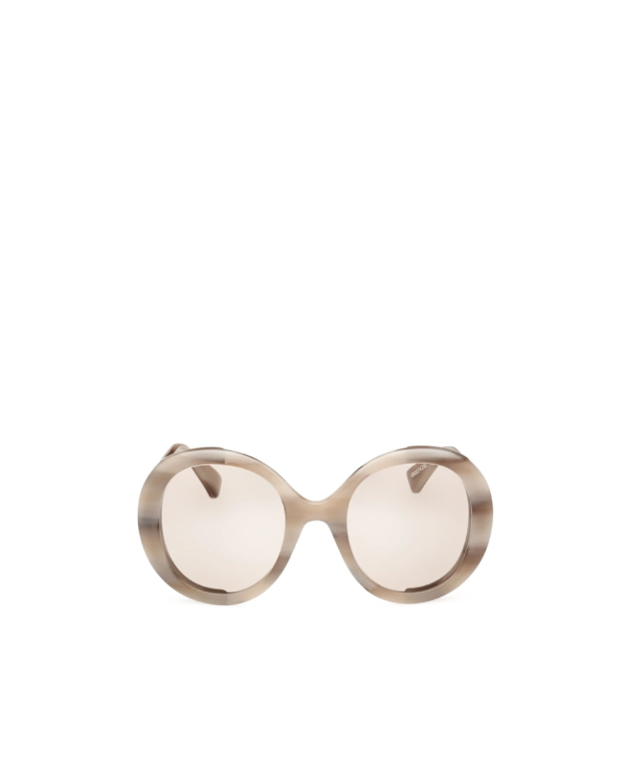 Max Mara Round-frame Sunglasses In Brown