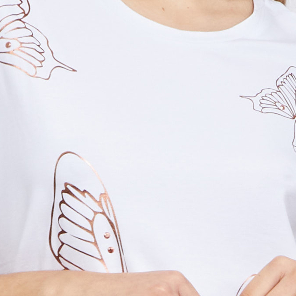 EA7 T-SHIRT WITH ROUND NECK AND SHORT SLEEVES 