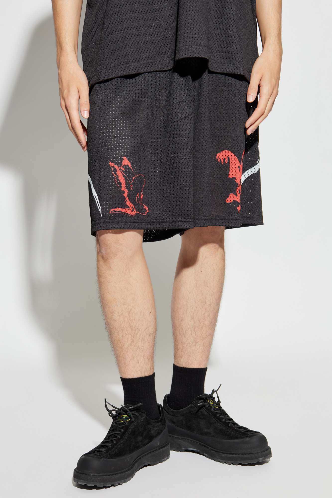 44 Label Group Elastic Waist Shorts In Black