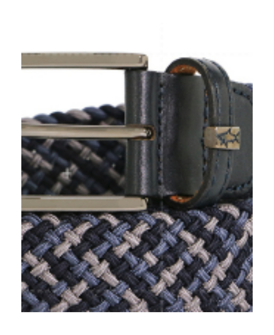 Paul & Shark Logo Belt In Black