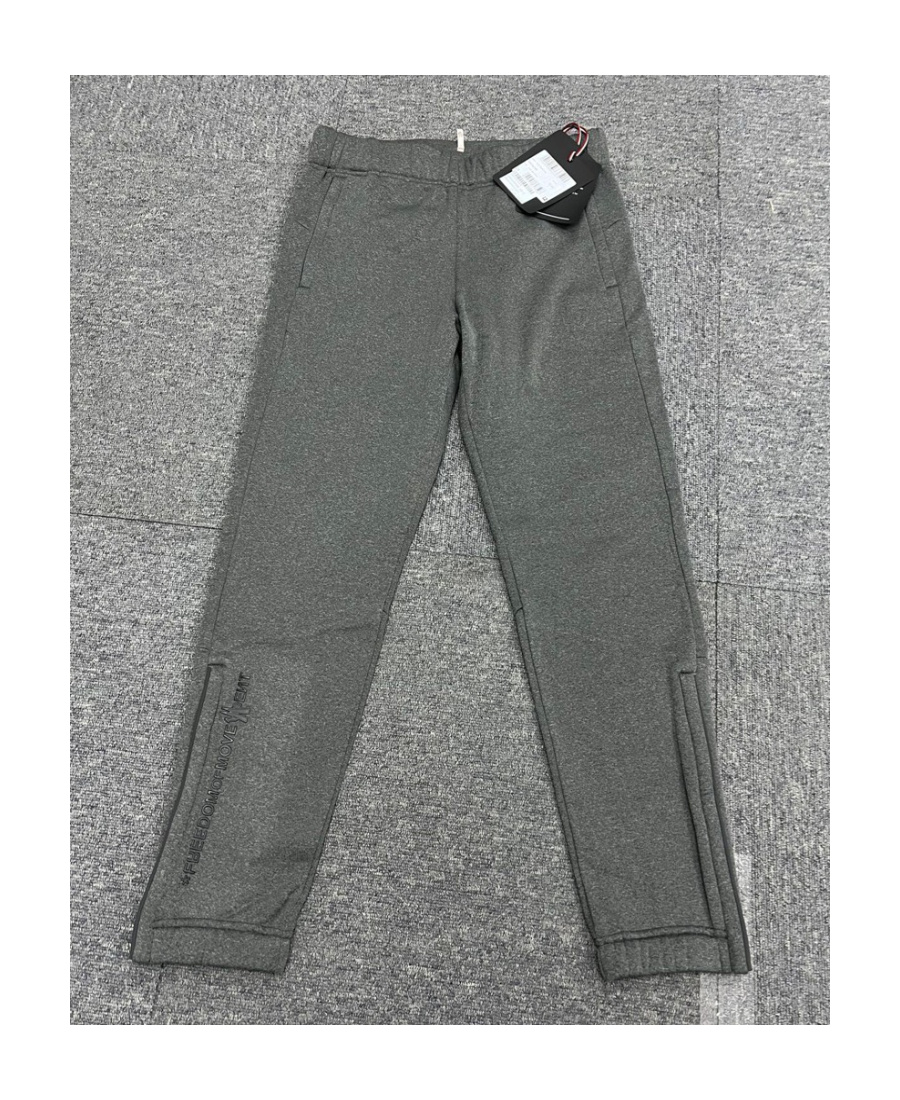 Moncler Logo-print Track Pants In Gray