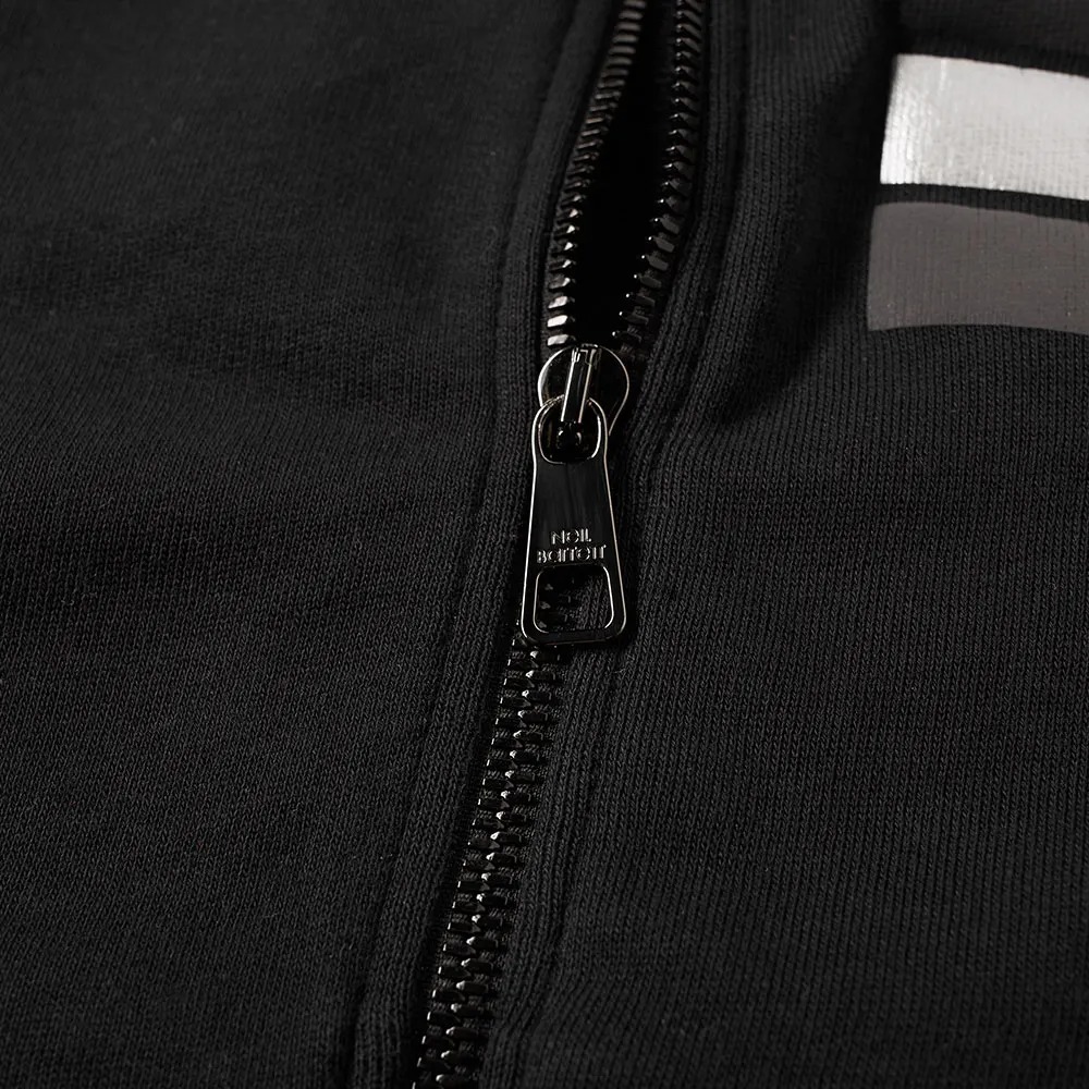 Neil Barrett Long-sleeved Zipper Casual Jacket In Black