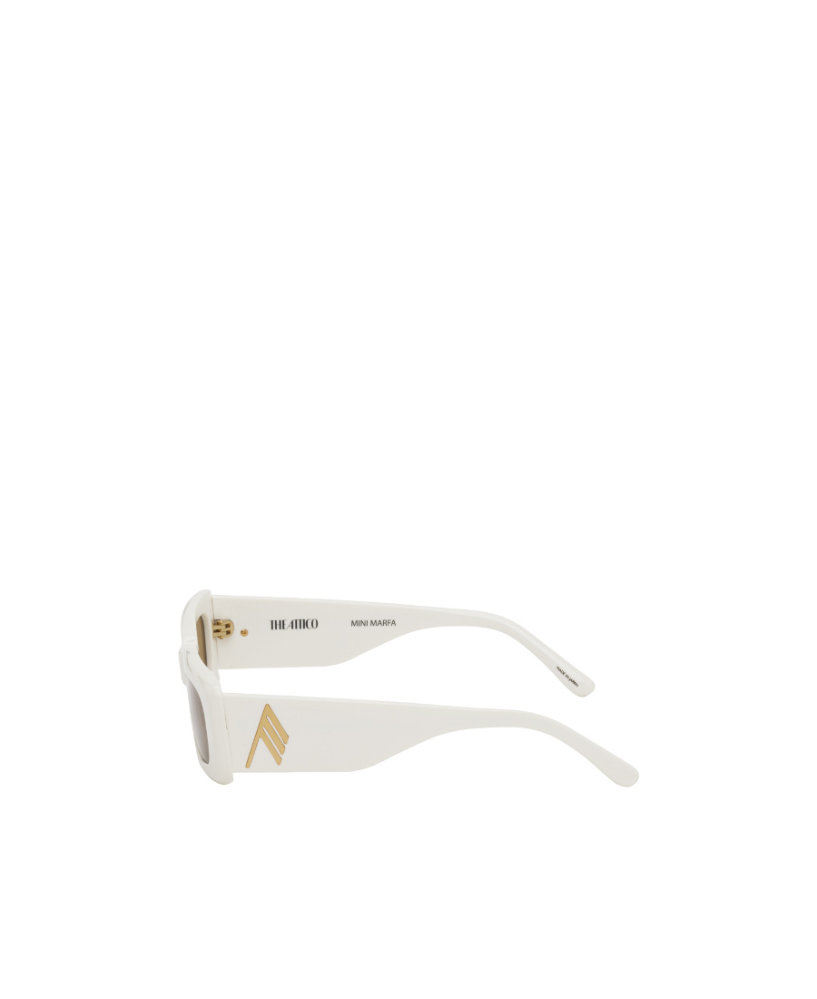 Attico The  X Linda Farrow Sunglasses In White