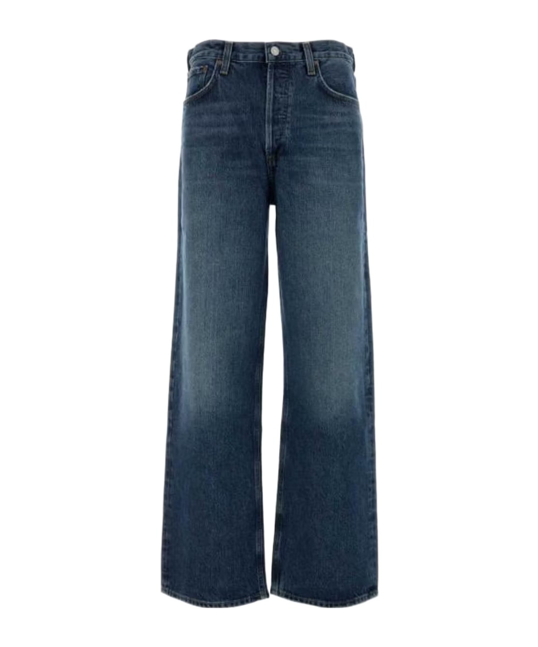 Agolde Belt Loop Jeans In Blue
