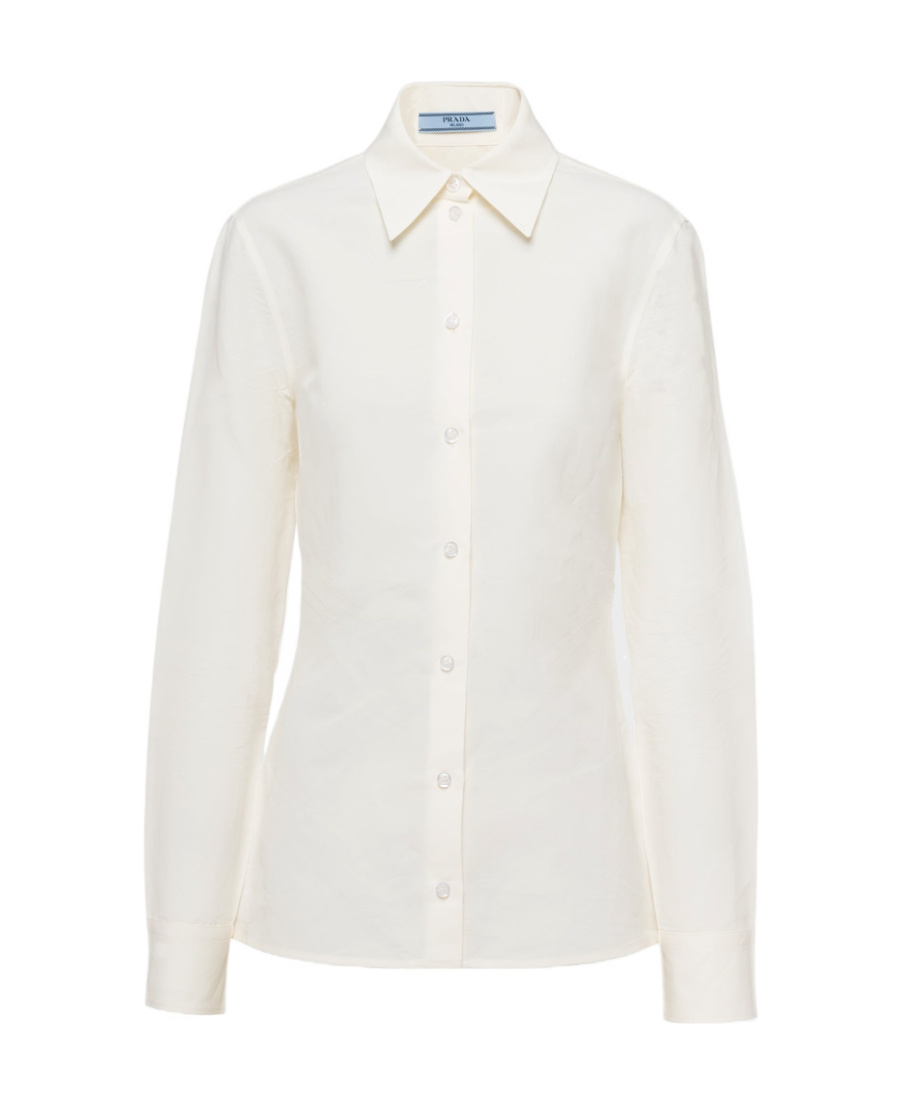 Prada Classic Button-up Shirt In Nude