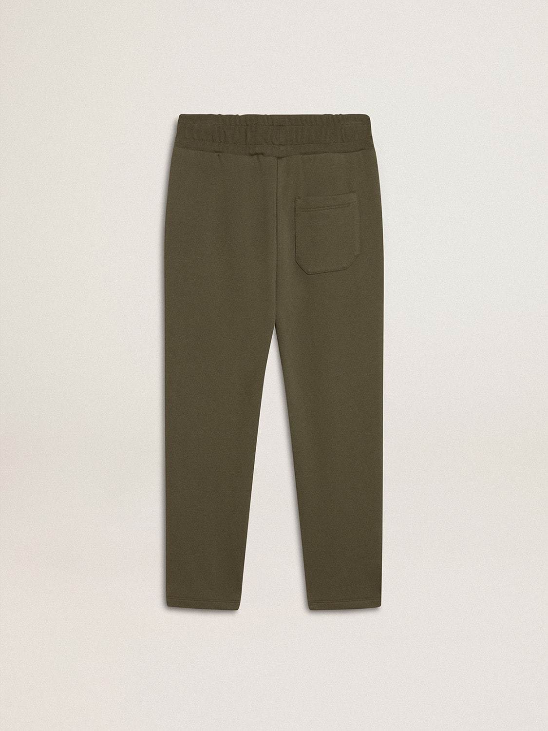 Golden Goose Star Pattern Sweatpants In Green
