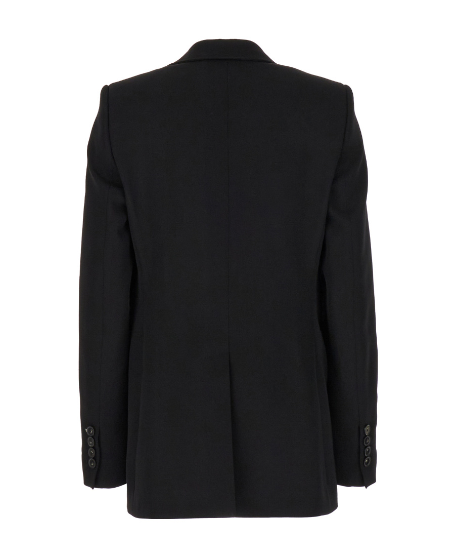 Stella Mccartney Fluid Viscose Blend Oversized Blazer In Black