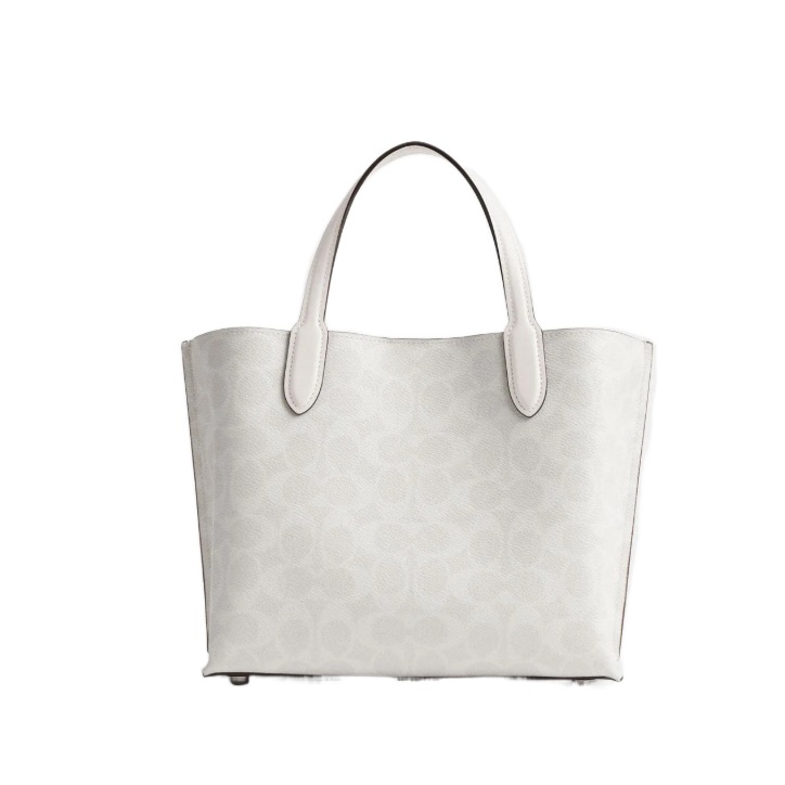 Coach Willow Tote 24 In Signature Canvas In White