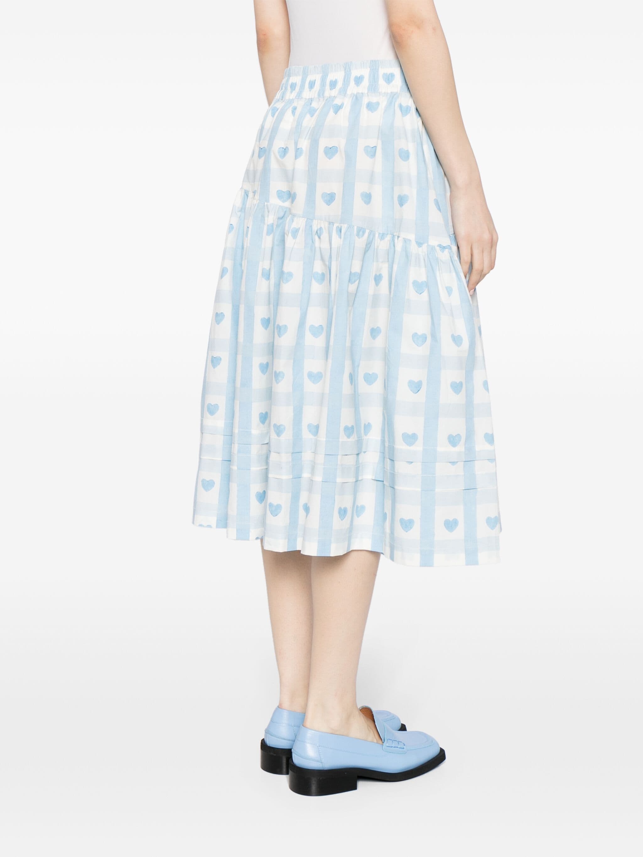 Shop Story Mfg. Juniper Midi Skirt In White