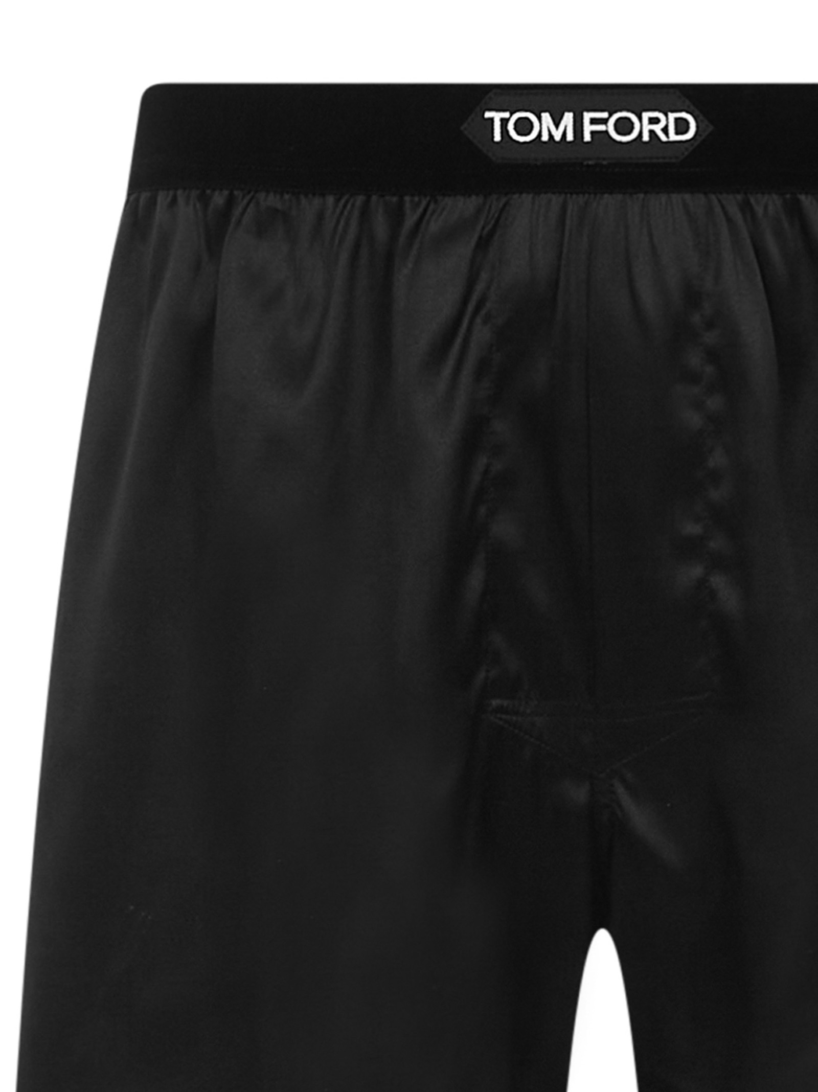 Tom Ford Silk Satin Boxer Briefs In Black