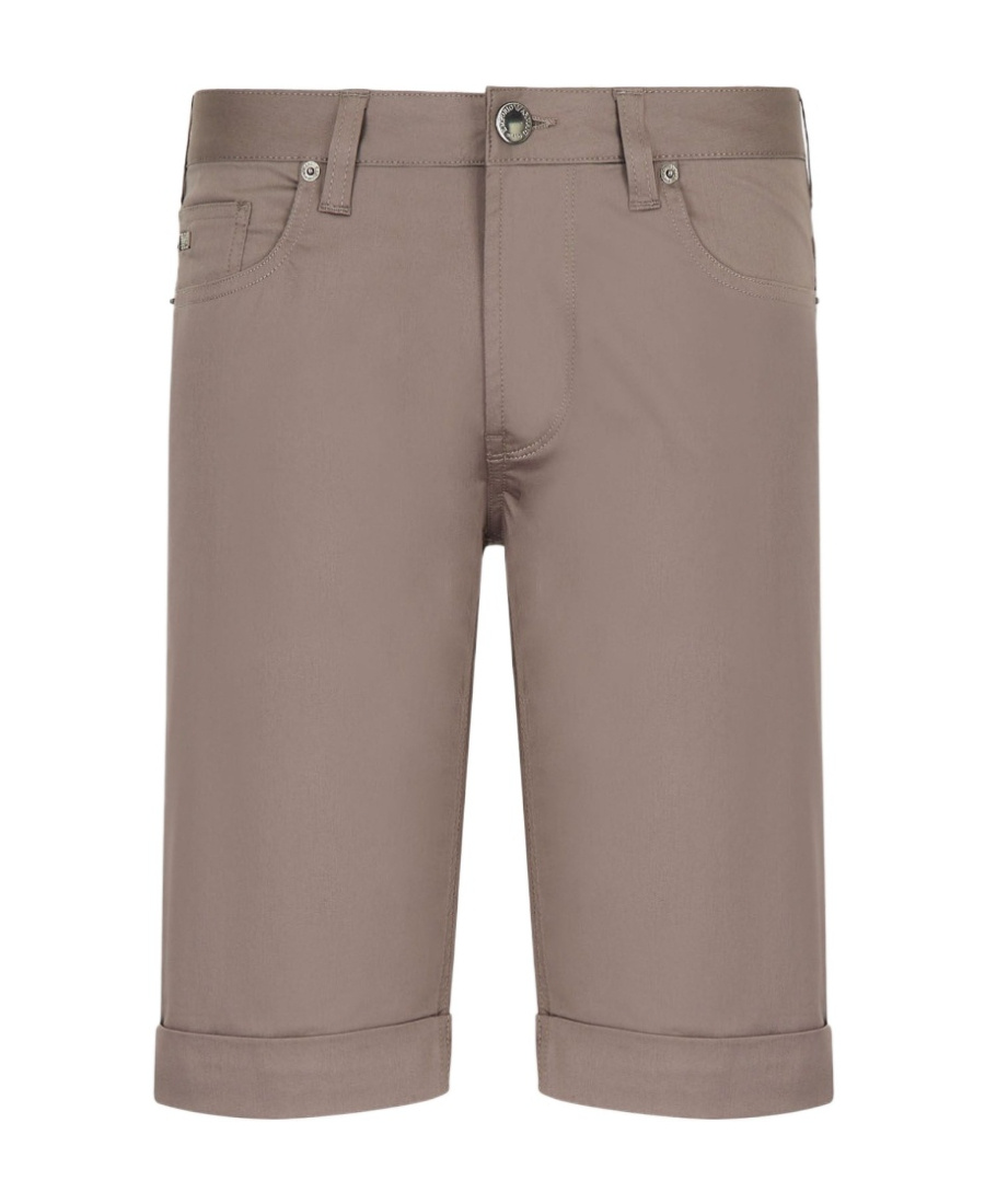 Emporio Armani Logo Shorts In Gray