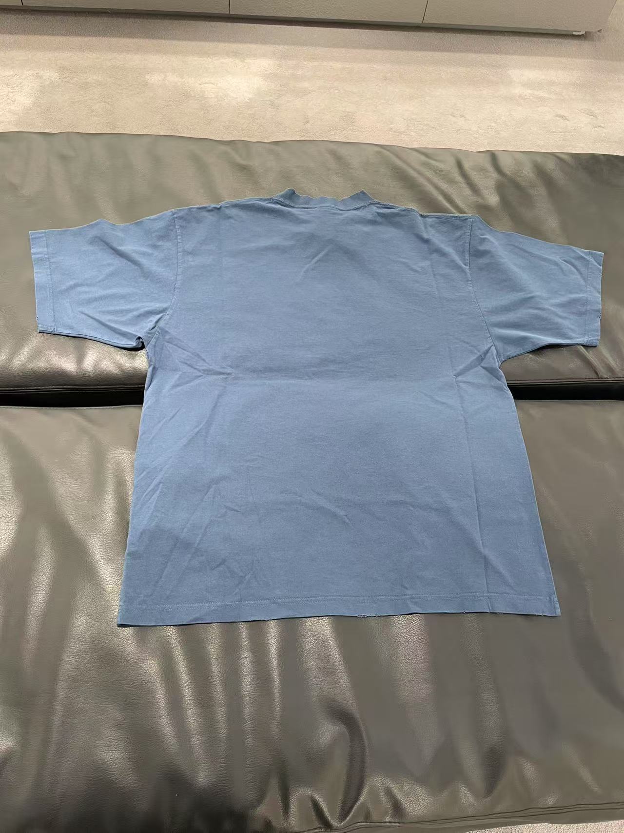 Balenciaga Men Laurel Classic T-shirt In Blue