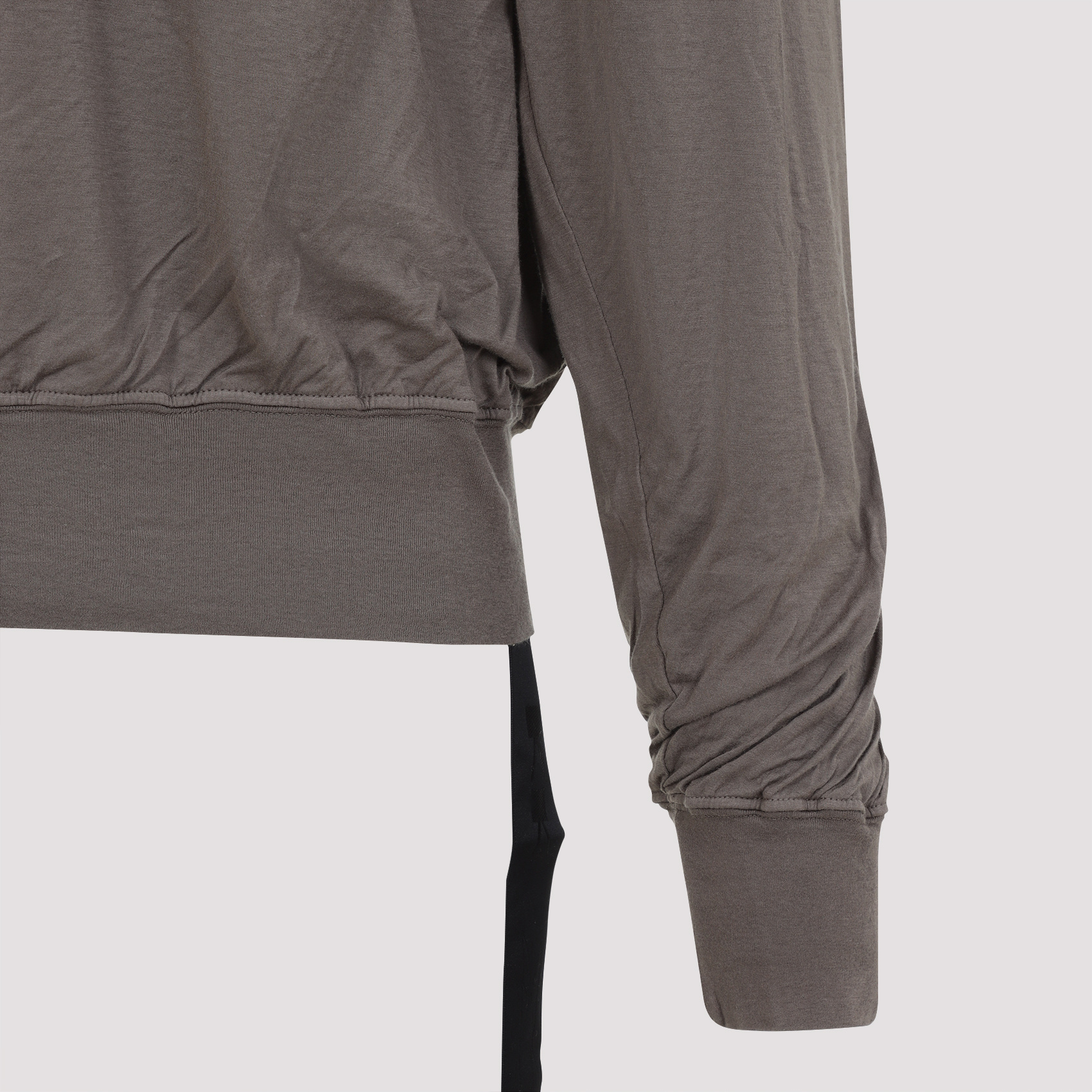 Rick Owens Drkshdw Long-sleeved Sweater In Gray