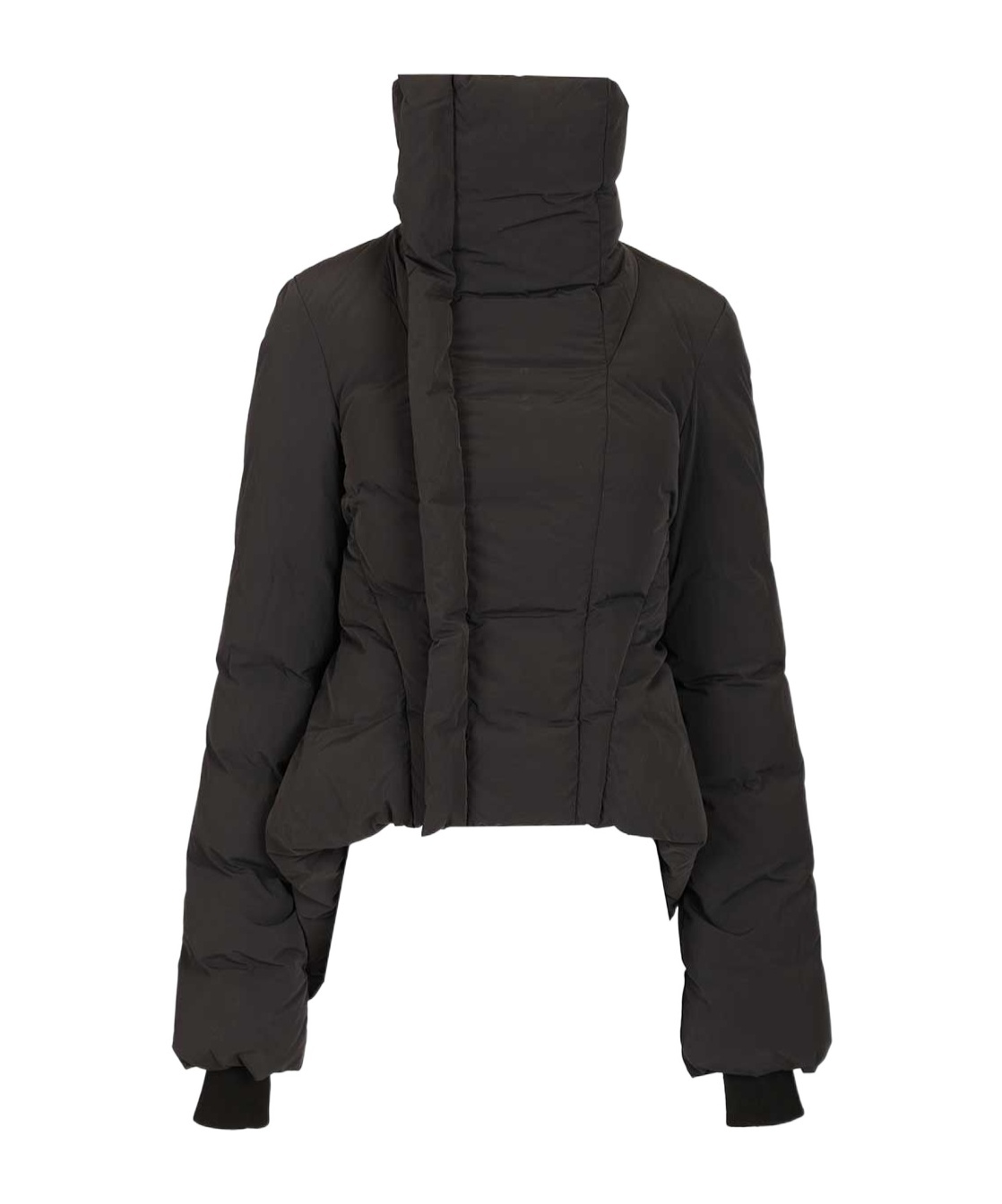 Rick Owens Turtleneck Down Jacket In Black