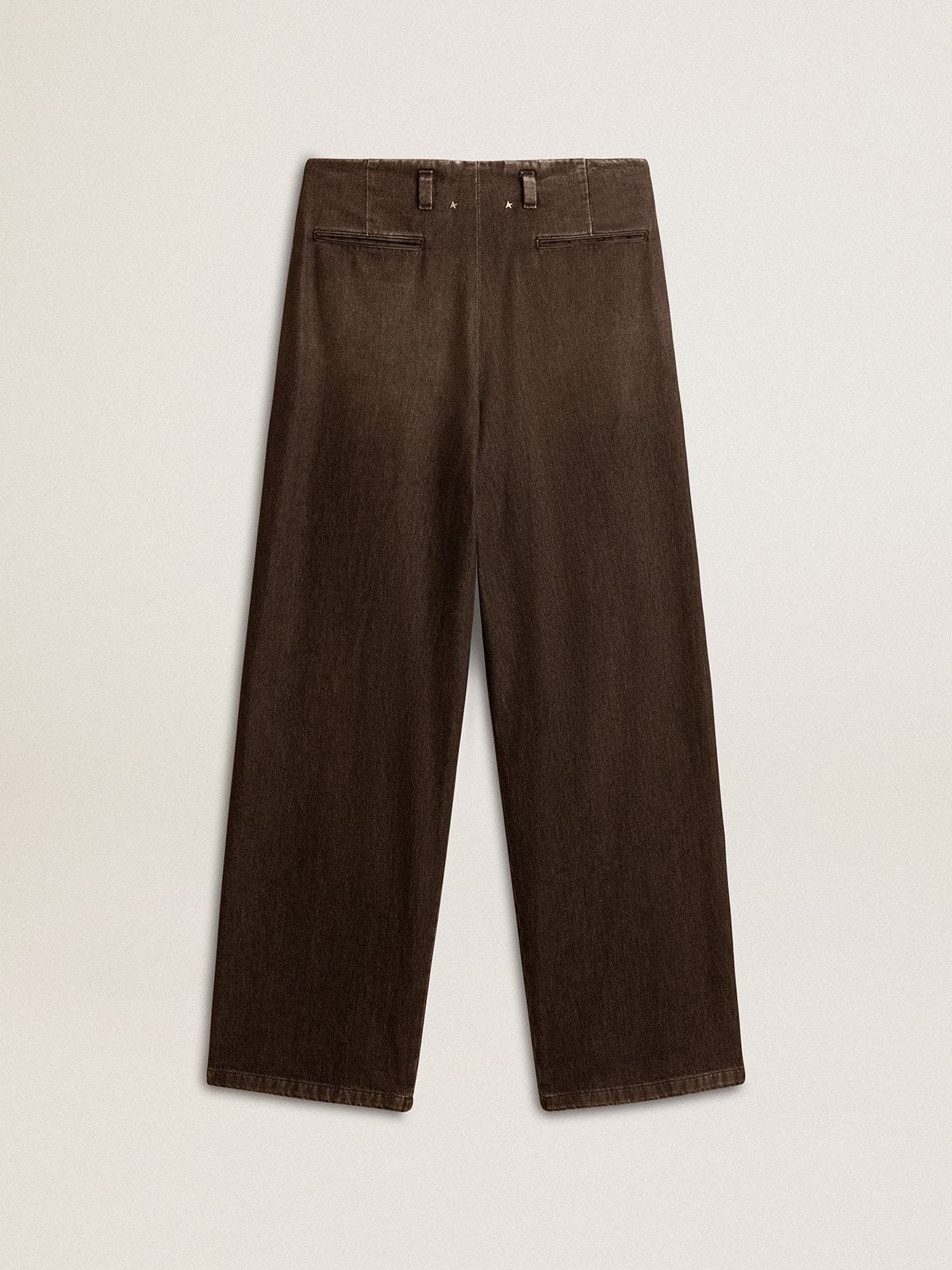 Golden Goose Medium Washed Cotton Pants In Black