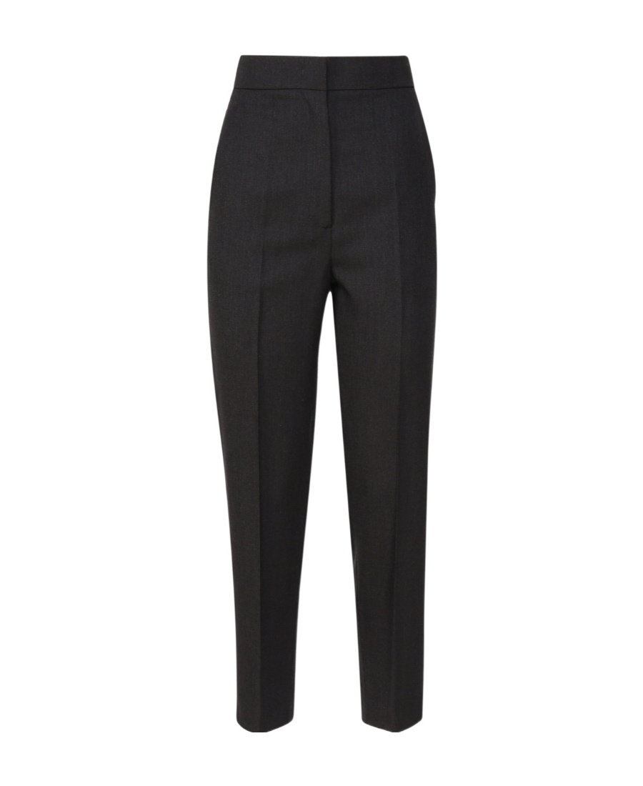 Max Mara Creased Casual Pants In Black