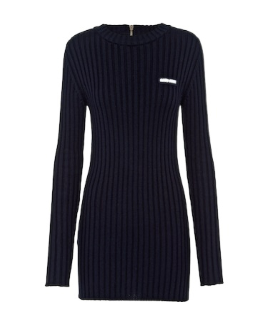 Miu Miu Cotton Knit Cardigan In Multi