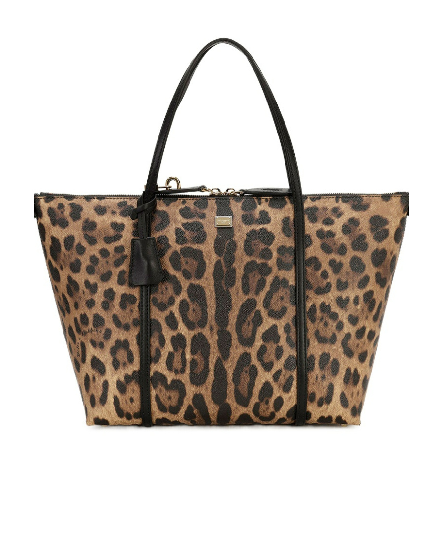 Dolce & Gabbana Logo Details Handbag In Black