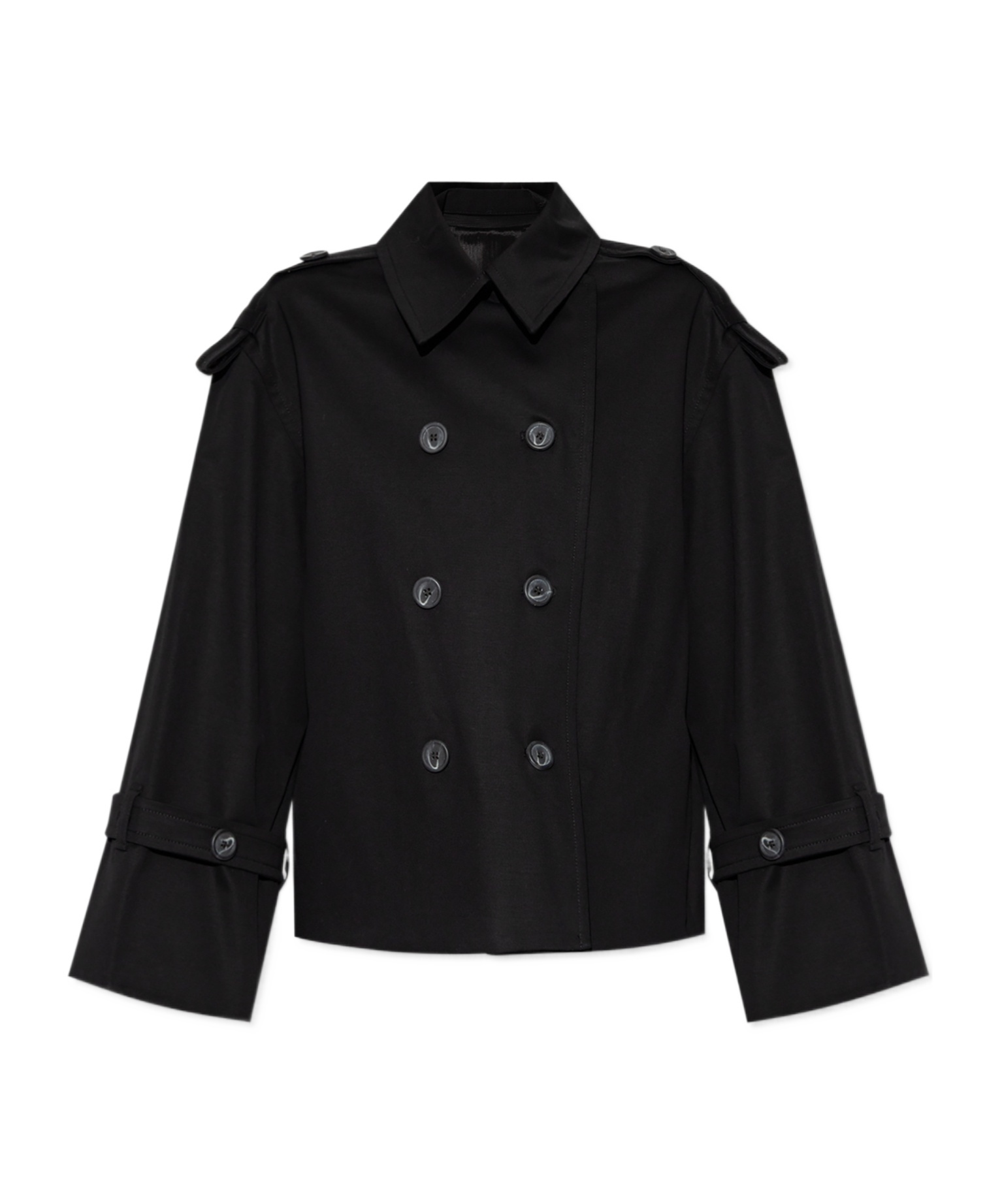 Shop By Malene Birger Double-breasted Jacket In Black