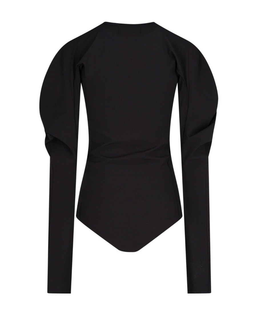 Low Classic Long-sleeved Jumpsuit In Black