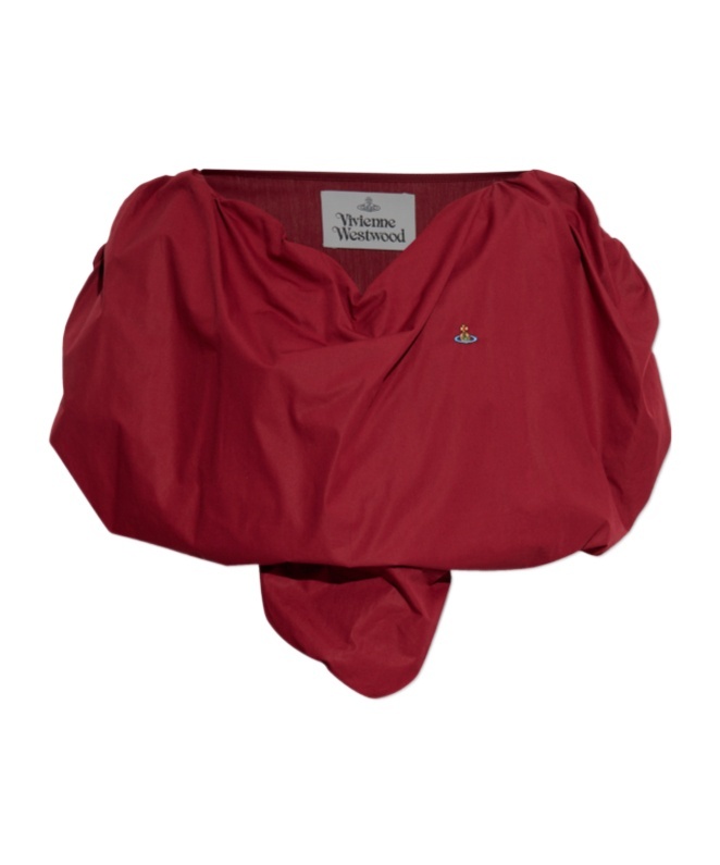 Vivienne Westwood Orb-embellished Heart Top In Red