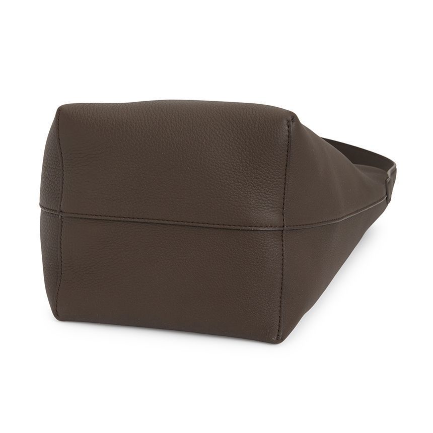 The Row N/s Park Grain-leather Shoulder Bag In Brown