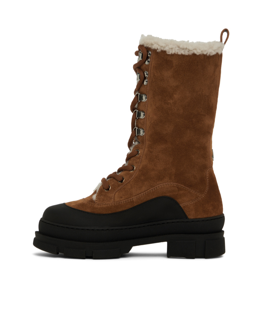 Jimmy Choo Aldea Lace-up Boots In Brown