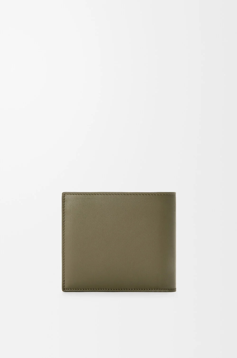 Loewe Bifold Coin Wallet In Satin Calfskin In Green