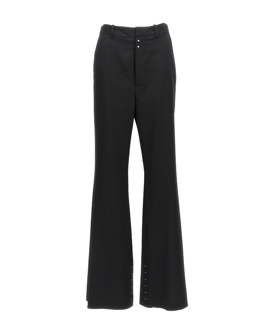 Shop Mm6 Maison Margiela High-waist Trousers In Black