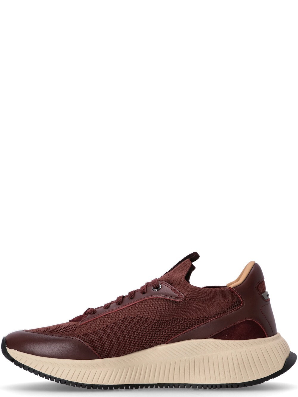 Hugo Boss Ttnm Evo Panelled Sneakers In Brown
