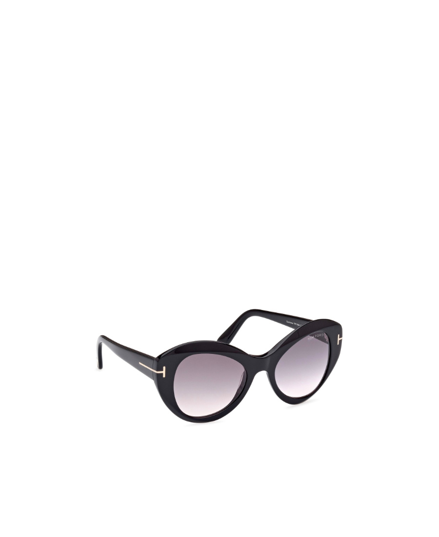 Tom Ford Eyewear Butterfly Frame Sunglasses In Black
