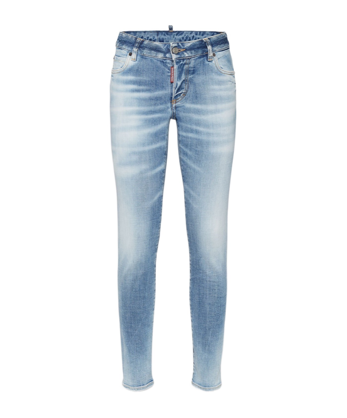 Shop Dsquared2 Jennifer Mid-rise Jeans In Blue