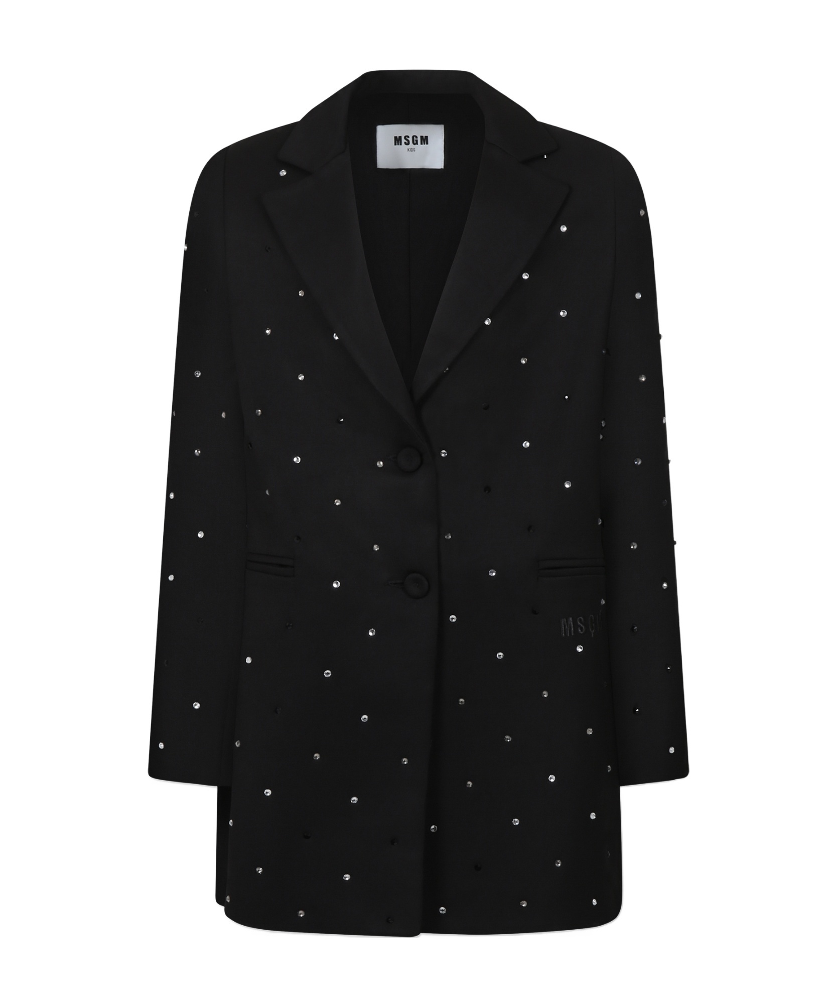 Shop Msgm Single-breasted Blazer In Black