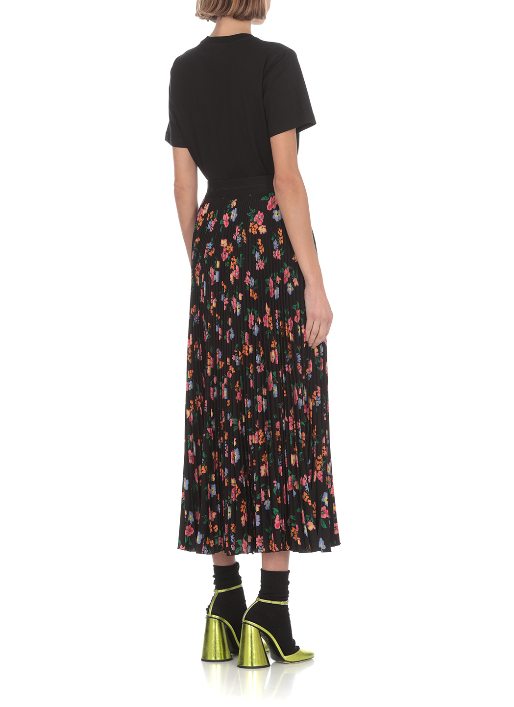 Msgm Cat Printed T-shirt In Black