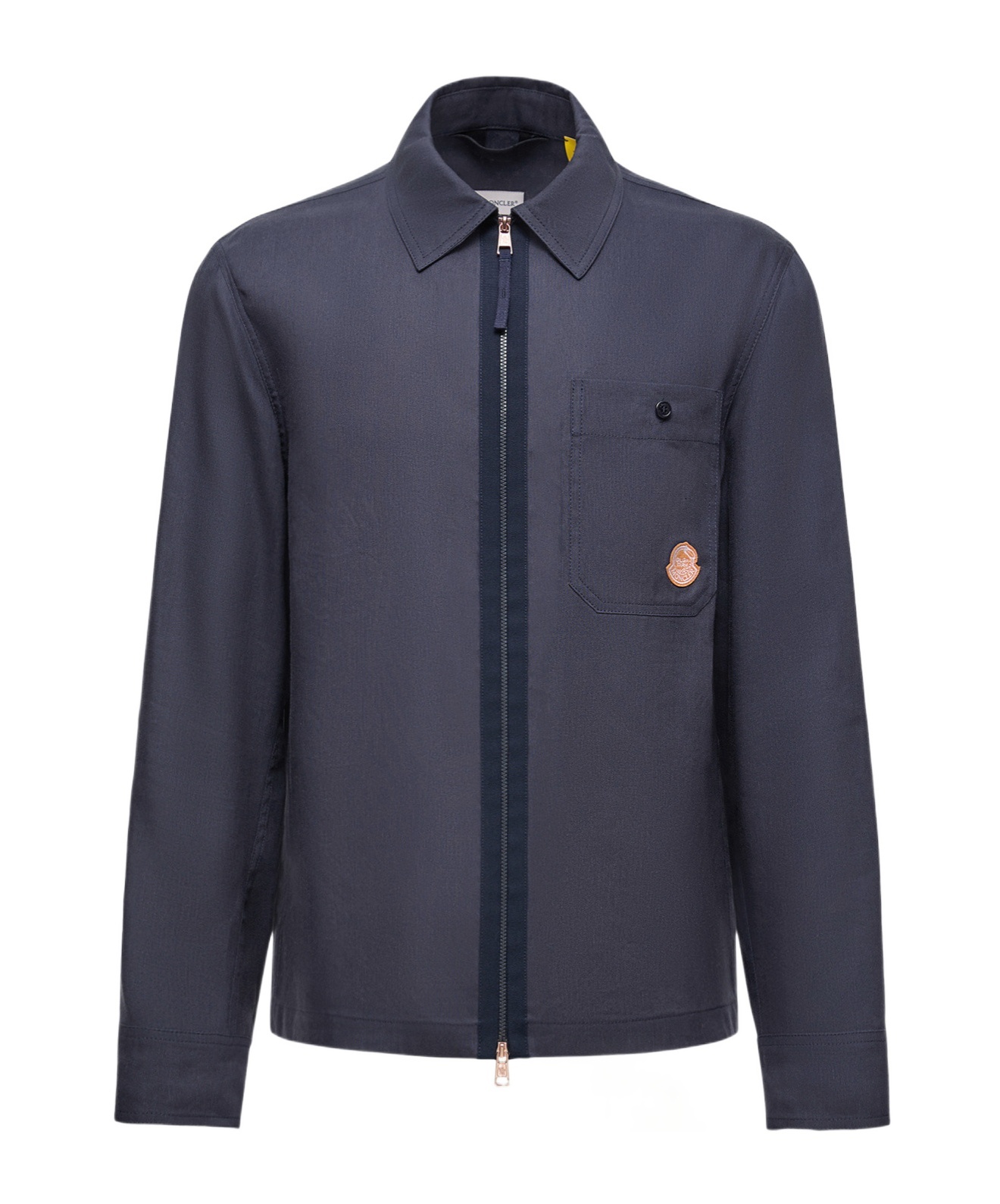 Moncler Chemise En Lin Mélangé X Gilga Farm By Donald Glover In Blue