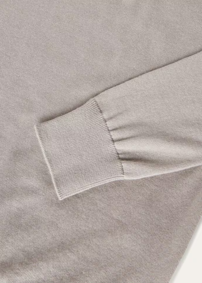 Loro Piana Cashmere Turtleneck Sweater In Gray Birch