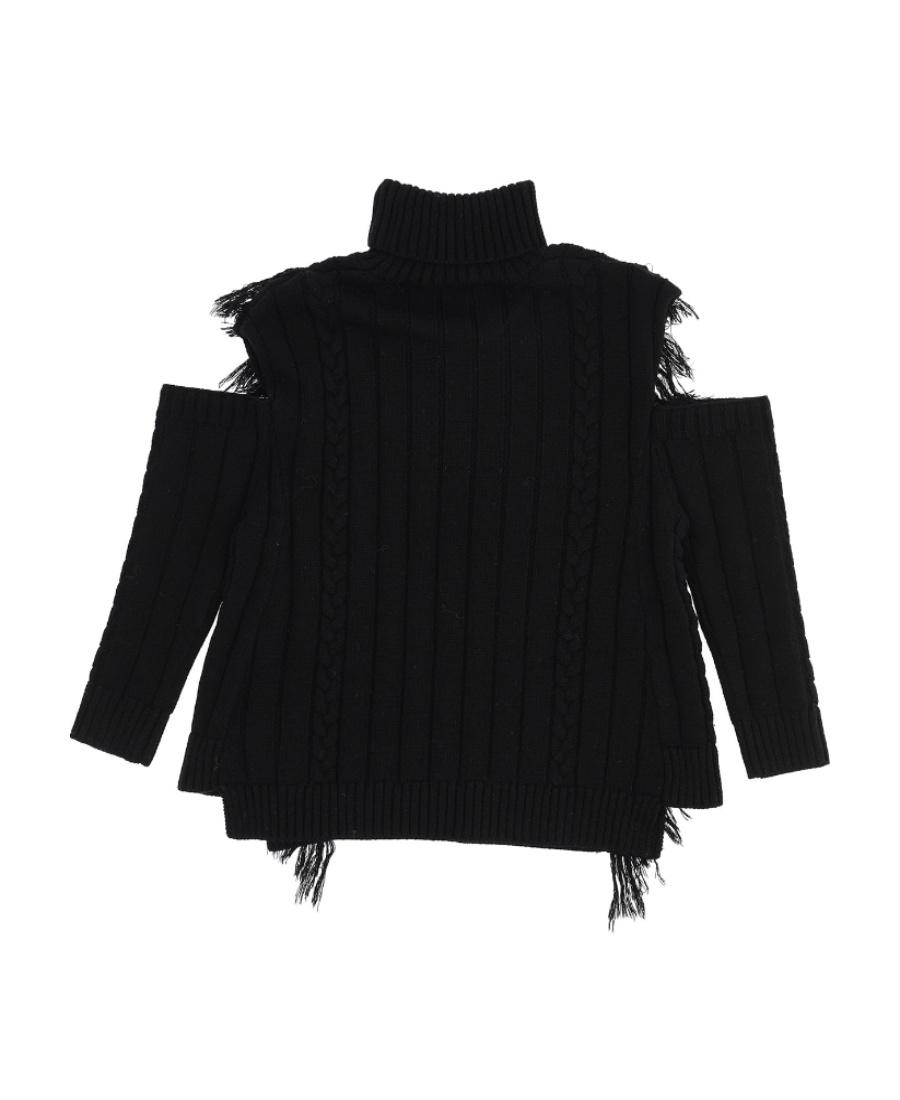 Monnalisa Blended Sweater In Black