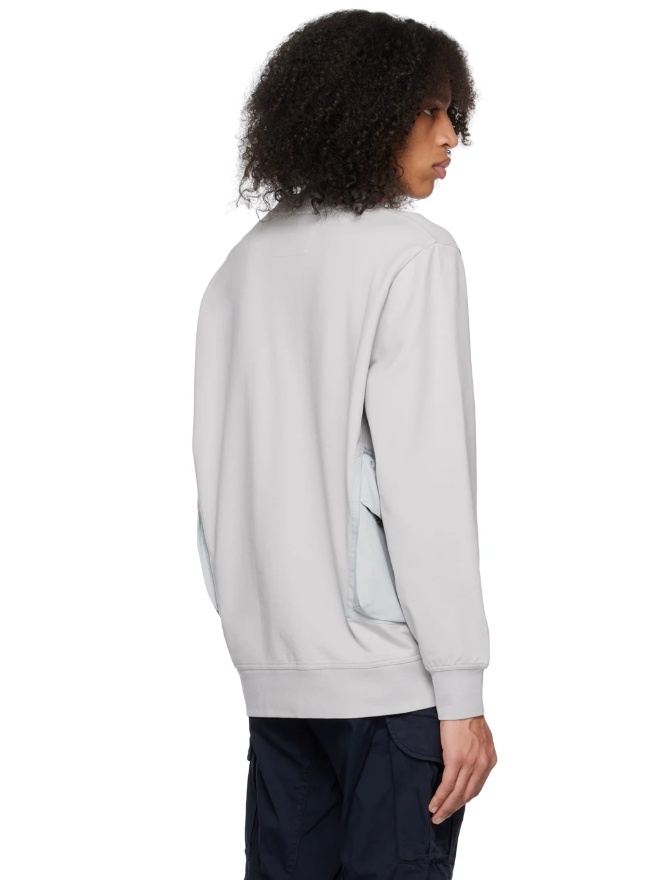 Shop C.p. Company Side Pockets Sweatshirt In White