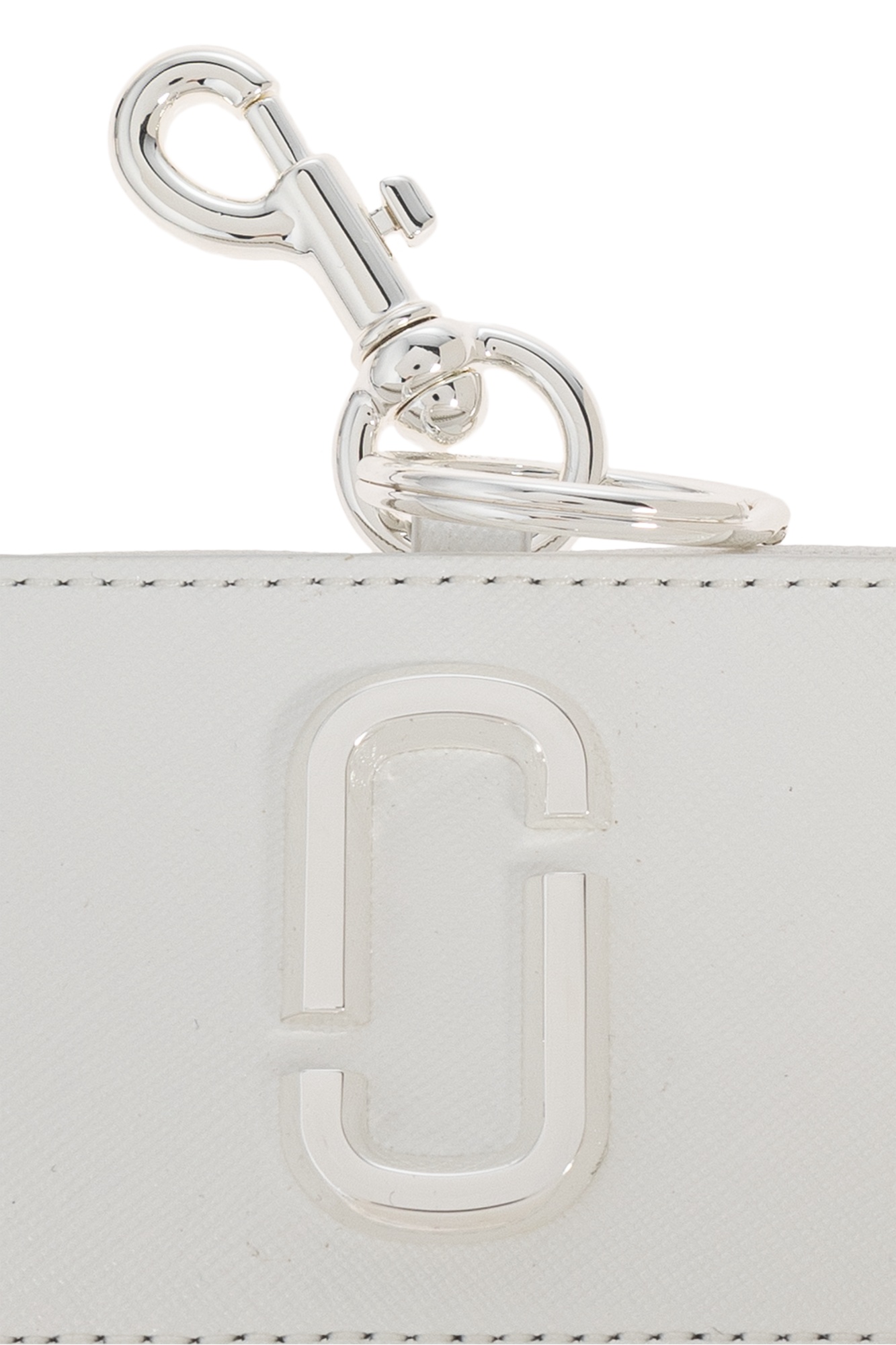 Marc Jacobs The Nano Leather Snapshot Charm In White